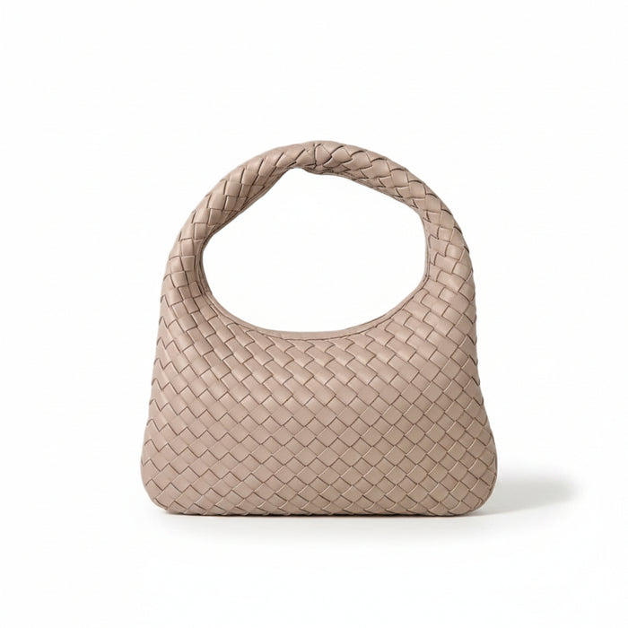 Woven Leather Dumpling Bag – Shoulder Handbag