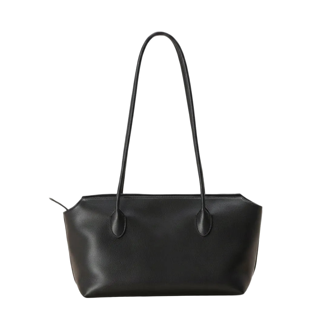 Minimal Leather Tote Bag – Large Cowhide Shoulder Bag