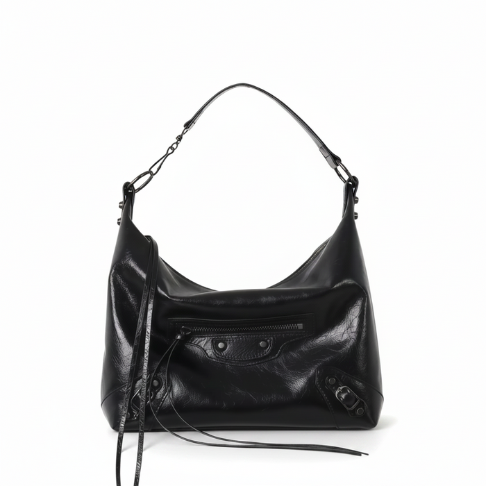 Cowhide Moto Bag – Large Shoulder Tote