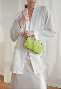 Woven Envelope Crossbody Bag – Small Square Handbag