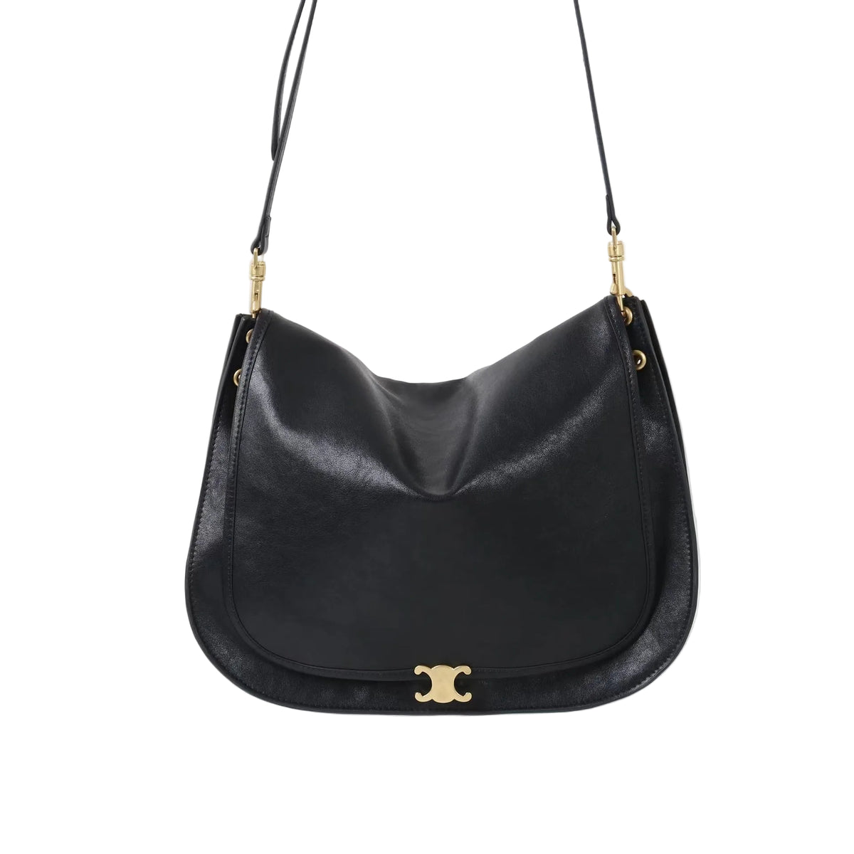 Minimal Leather Messenger Bag – Shoulder & Crossbody