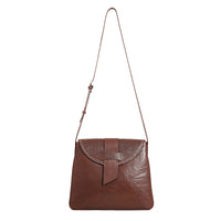 Women’s Genuine Leather Crossbody Bag – Coffee Shoulder Bag