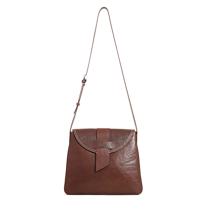 Women’s Genuine Leather Crossbody Bag – Coffee Shoulder Bag