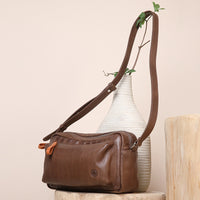 Genuine Leather Box Bag – Women’s Shoulder & Crossbody Bag, Large Capacity