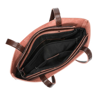 Waxed Cowhide Tote Bag – Large Capacity Shoulder Bag