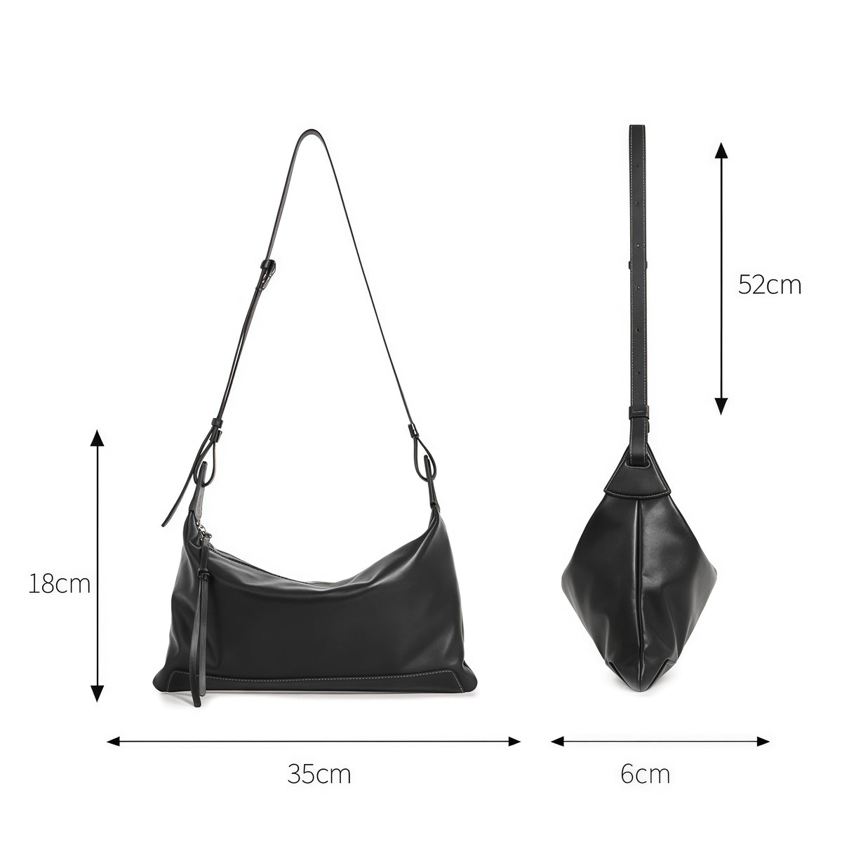 Women’s Soft Leather Tote – Shoulder & Crossbody Bag