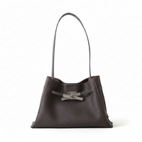 Mini Pebbled Leather Tote Bag – Structured Minimalist Shoulder Bag