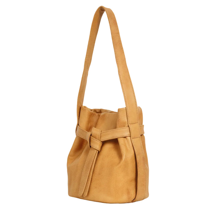 Women’s Full Grain Leather Bucket Bag – Handmade Shoulder & Crossbody Bag