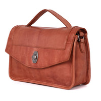 Women’s Genuine Leather Vintage Crossbody Bag, Top Grain Cowhide