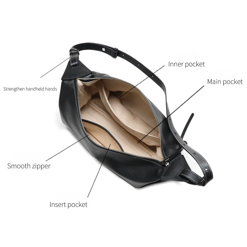 Women’s Soft Leather Tote – Shoulder & Crossbody Bag, 2026