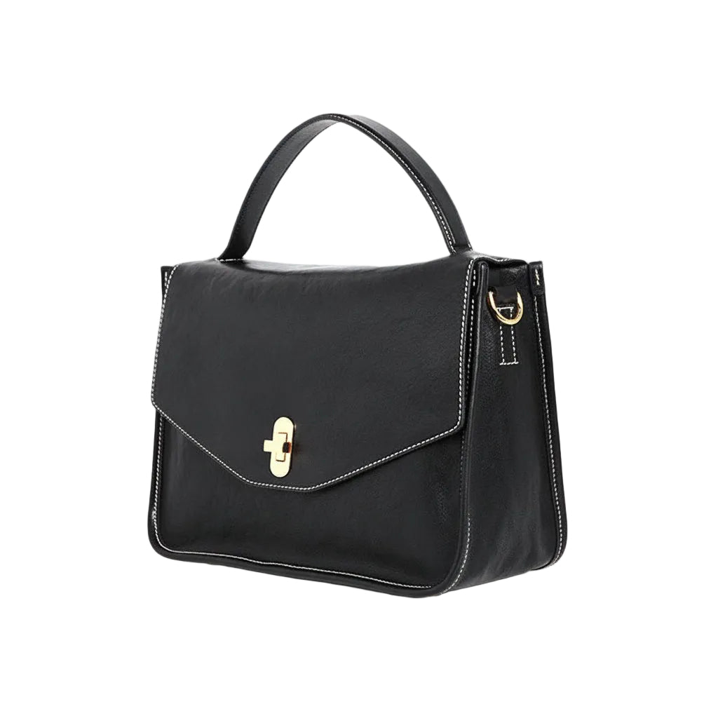 Women’s Leather Vintage Messenger Bag – Handbag & Crossbody