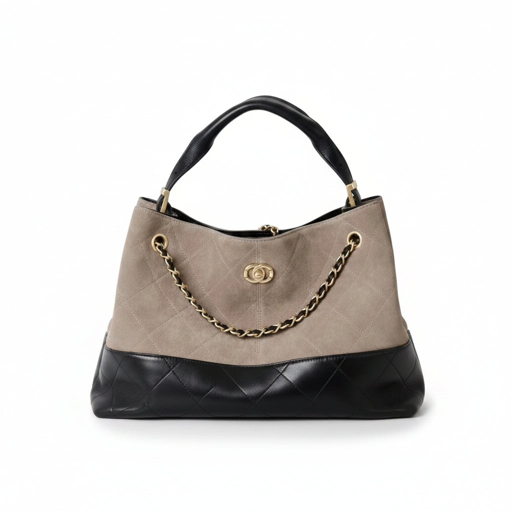 Quilted Lambskin Tote – Chain Shoulder Bag