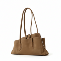 Suede Leather Tote Bag – Asymmetrical Shoulder Bag