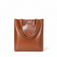 Waxed Cowhide Tote Bag – Large Capacity Shoulder Bag