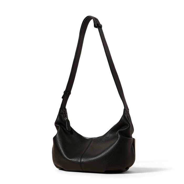 Cowhide Dumpling Bag – Minimal Shoulder Tote