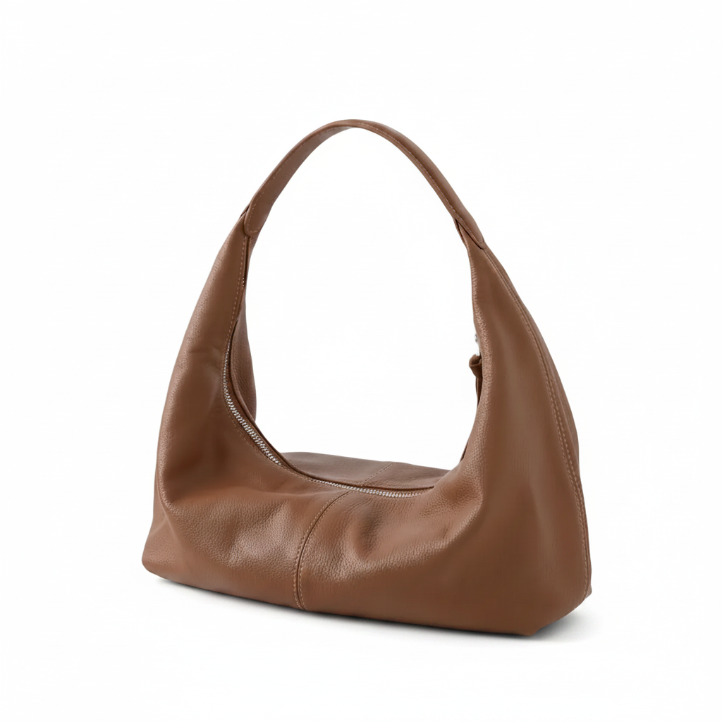 Soft Cowhide Underarm Bag – Large Shoulder Tote