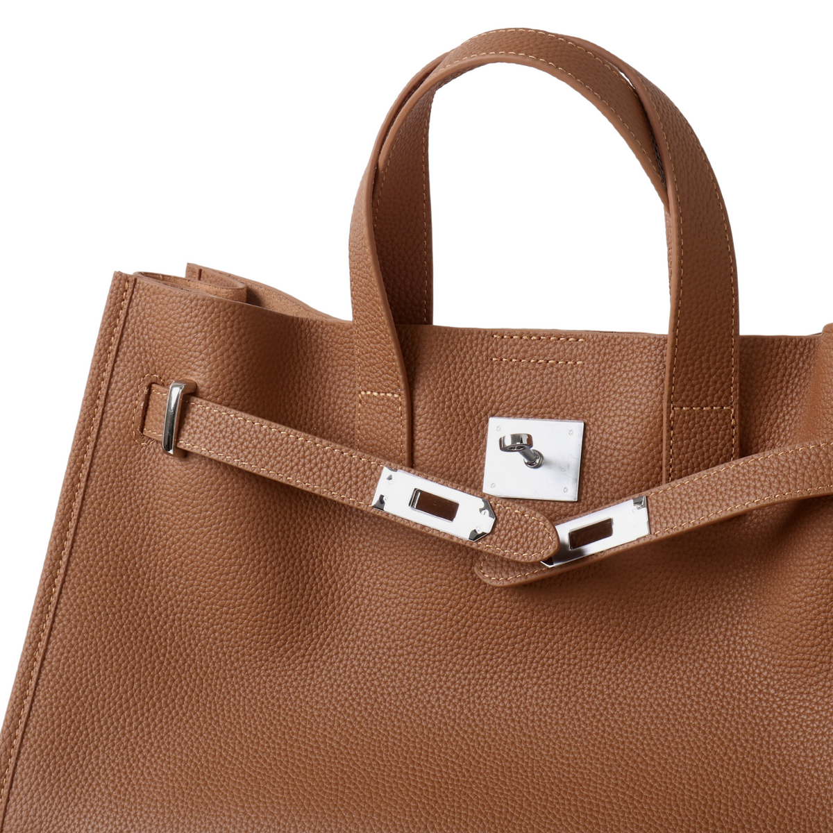 Premium Black Leather Work Tote – Handbag & Shoulder Bag
