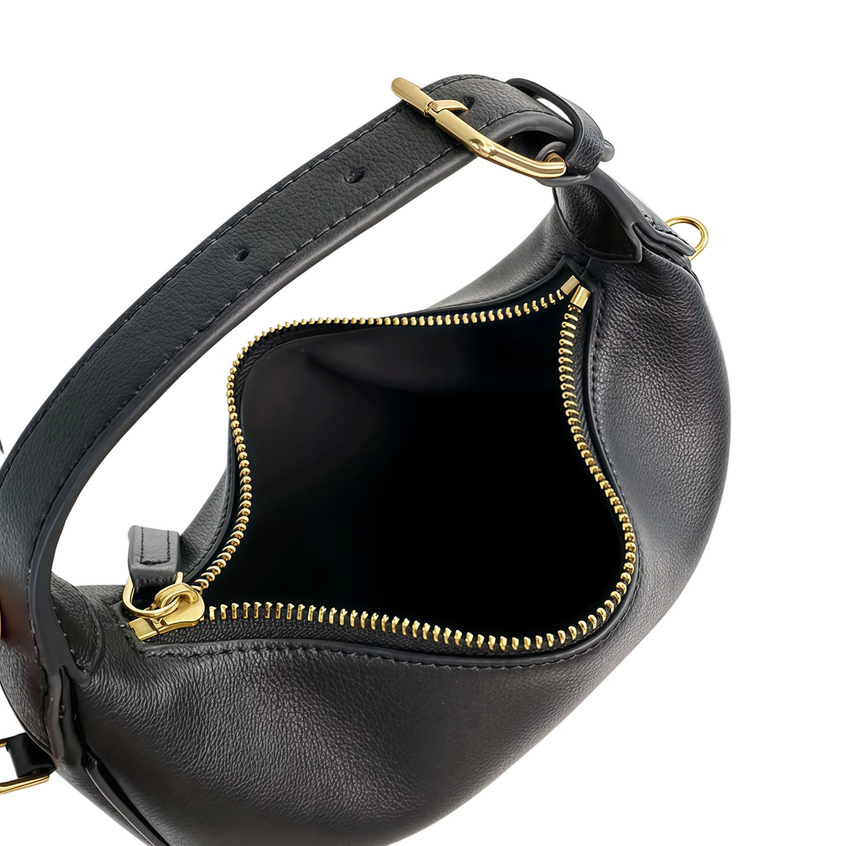 Cowhide Crescent Bag – Mini Shoulder Crossbody
