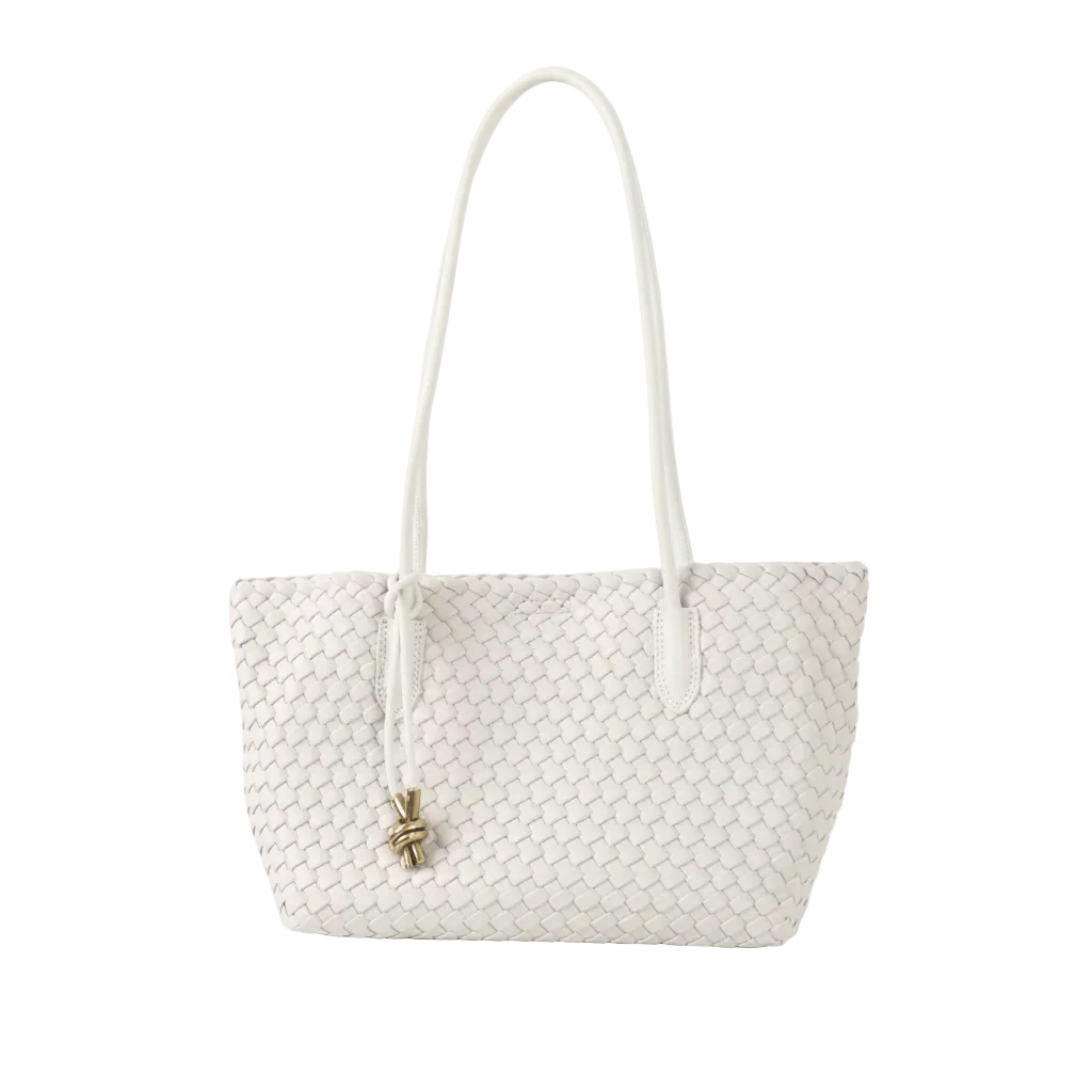 Woven Leather Tote Bag – Large Capacity Shoulder Bag