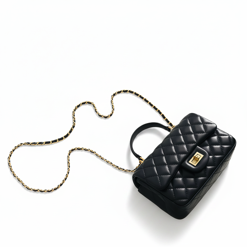 Quilted Leather Mini Bag – Shoulder & Handheld