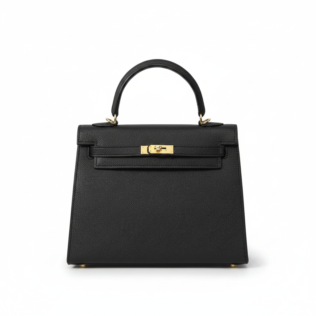 Leather Kelly Bag – Structured Shoulder Crossbody