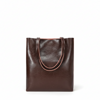 Waxed Cowhide Tote Bag – Large Capacity Shoulder Bag
