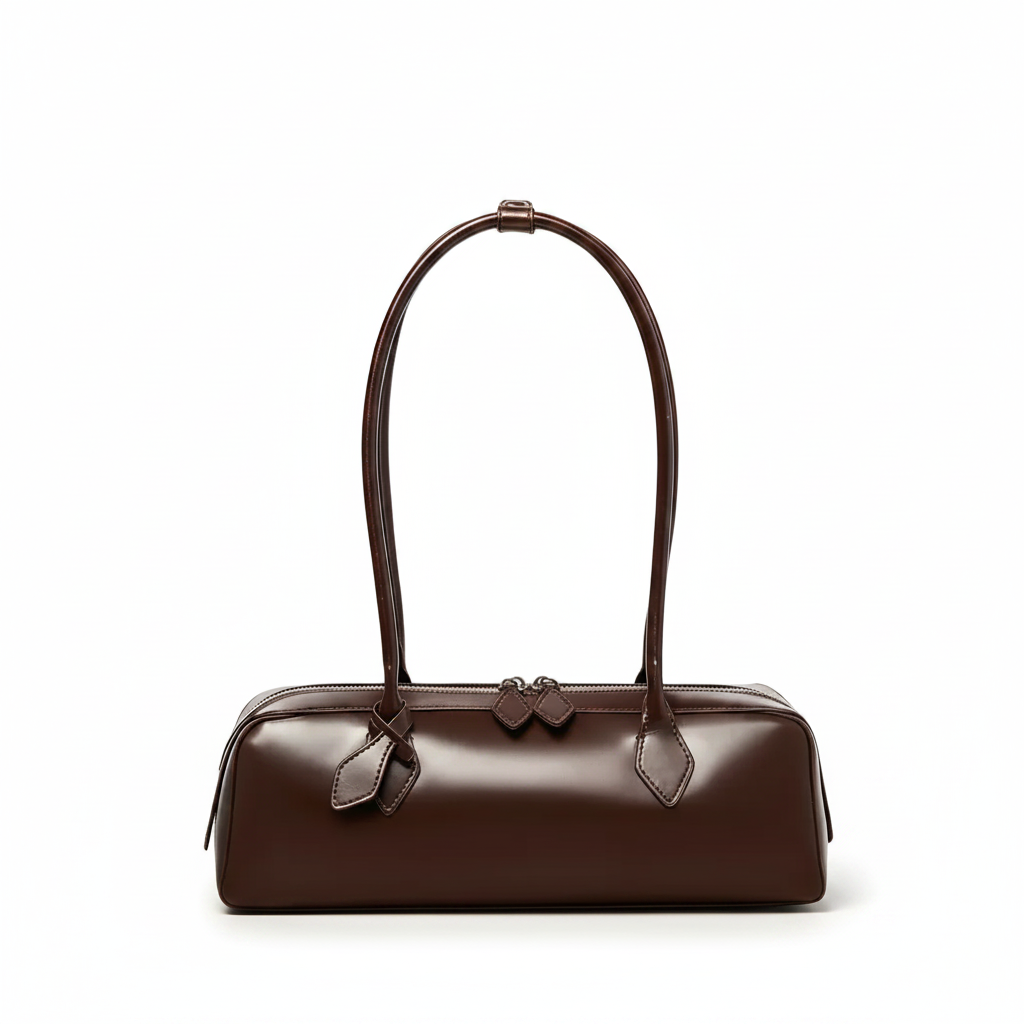 Leather Baguette Bag – Large Underarm Shoulder Bag