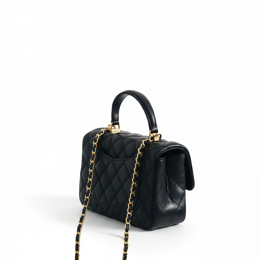 Quilted Leather Mini Bag – Shoulder & Handheld