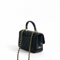 Quilted Leather Mini Bag – Shoulder & Handheld