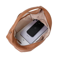 Soft Cowhide Underarm Bag – Large Shoulder Tote