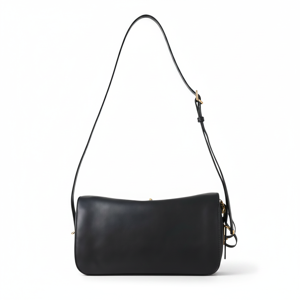 Soft Leather Pillow Shoulder Bag – Minimal Crossbody