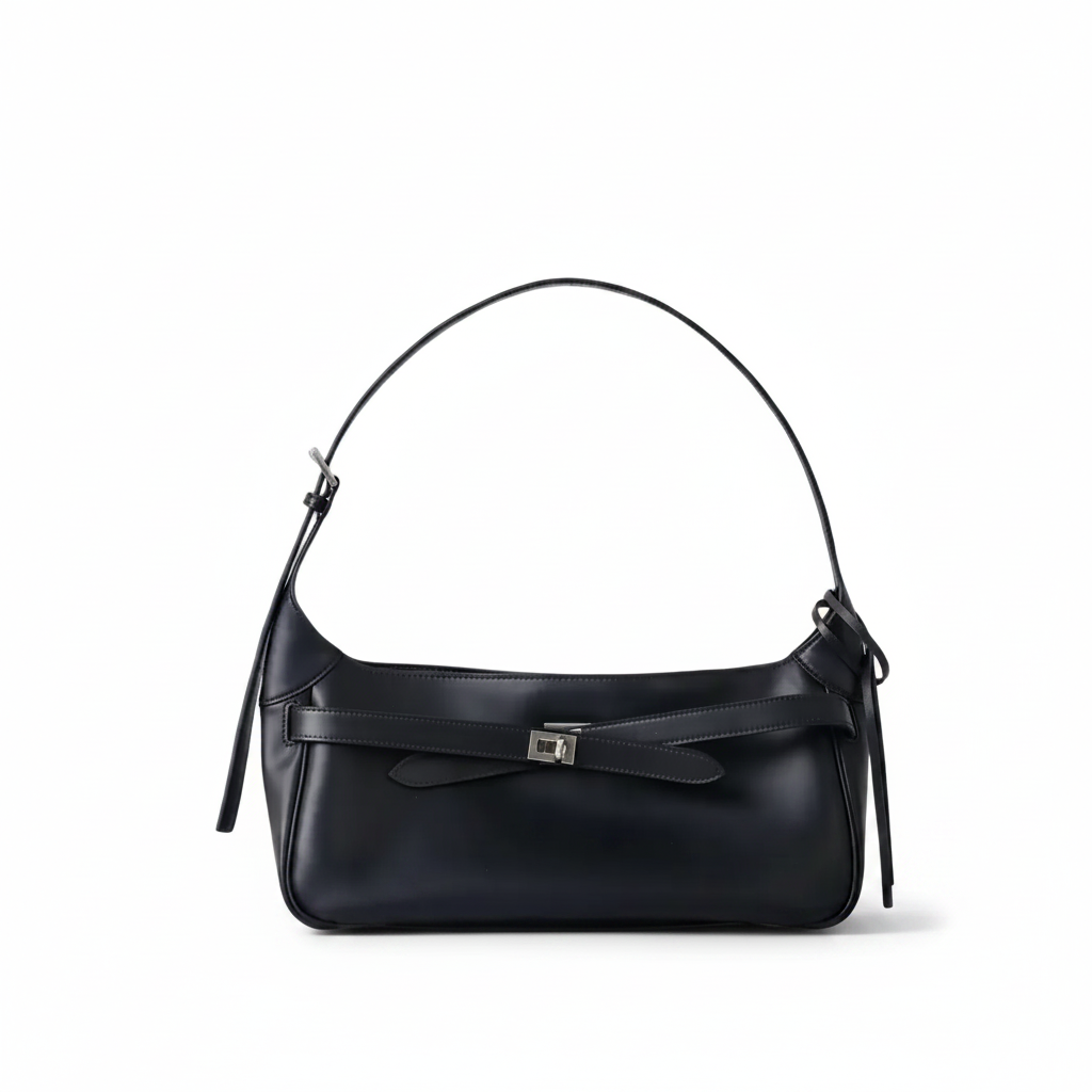 Leather Underarm Tote – Large Capacity Shoulder Bag