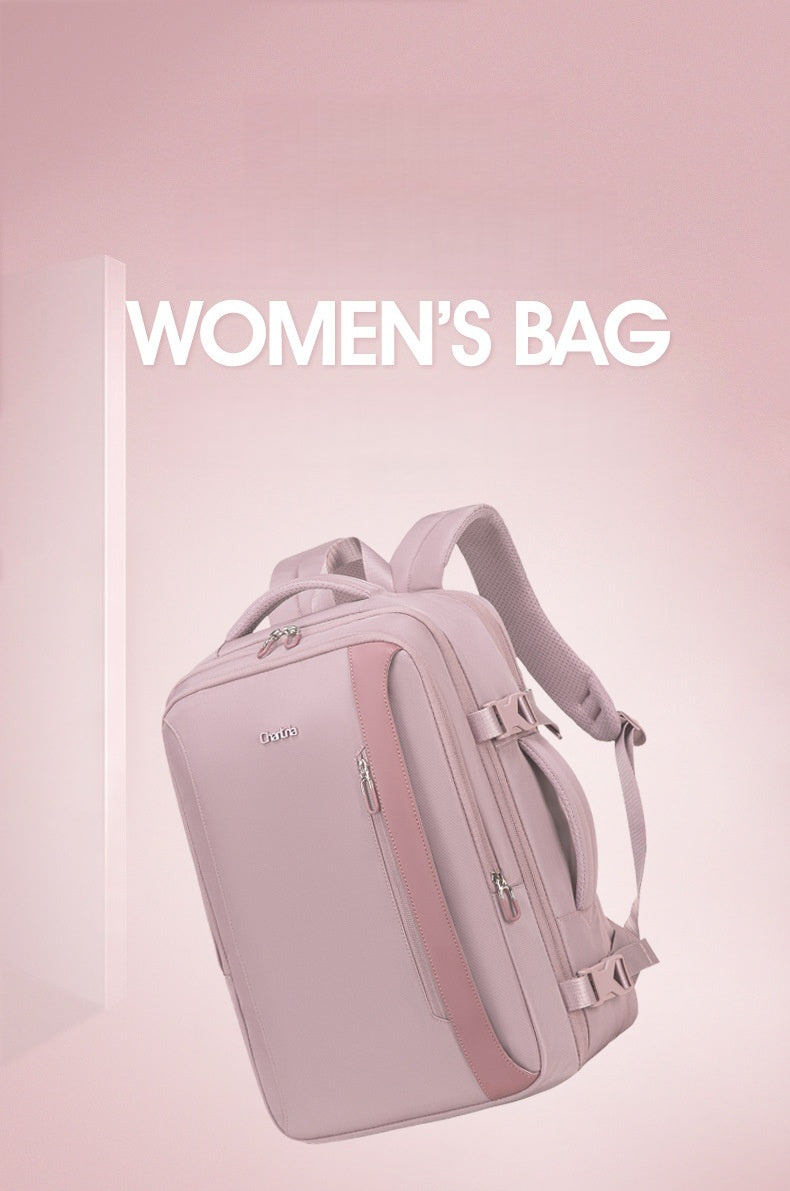 Women’s Large-Capacity Backpack – Laptop Bag for Travel & Work