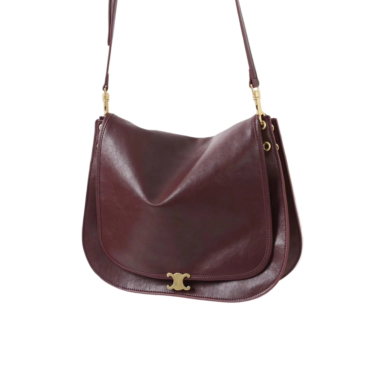 Minimal Leather Messenger Bag – Shoulder & Crossbody