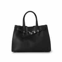 Top-Grain Leather Drawstring Tote – Large Commuter Bag