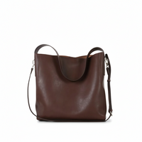 Soft Leather Bucket Bag – Large Shoulder Crossbody
