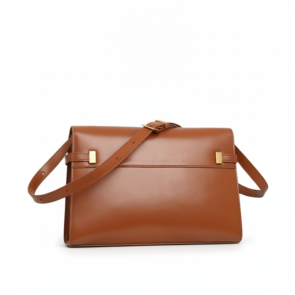 Large Leather Flap Tote Bag – Shoulder & Handbag