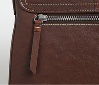 Women’s Genuine Leather Crossbody Bag – Coffee Shoulder Bag