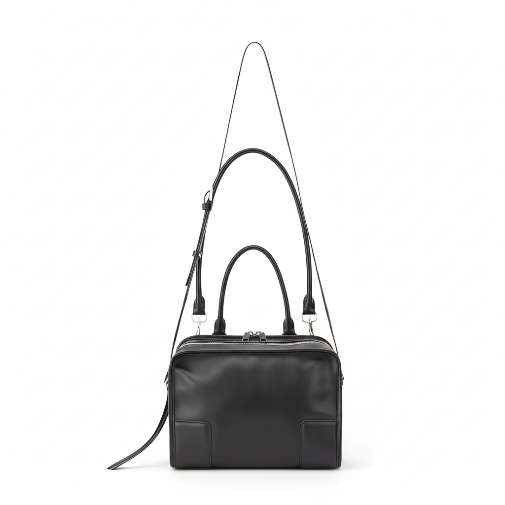 Vintage Cowhide Boston Bag – Shoulder Crossbody