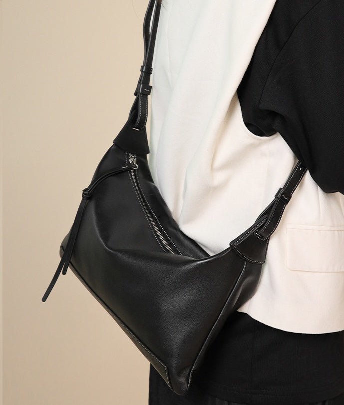 Women’s Soft Leather Tote – Shoulder & Crossbody Bag, 2026