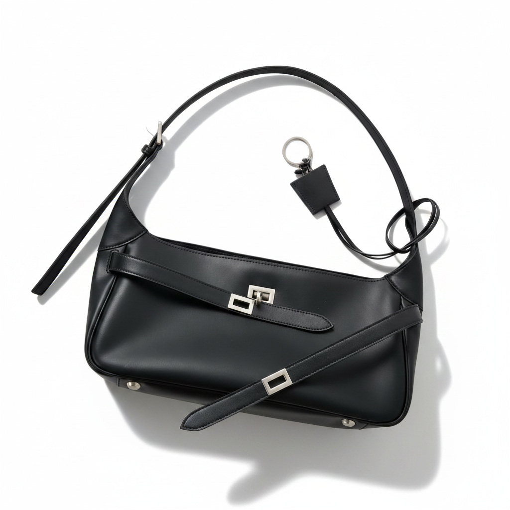 Leather Underarm Tote – Large Capacity Shoulder Bag