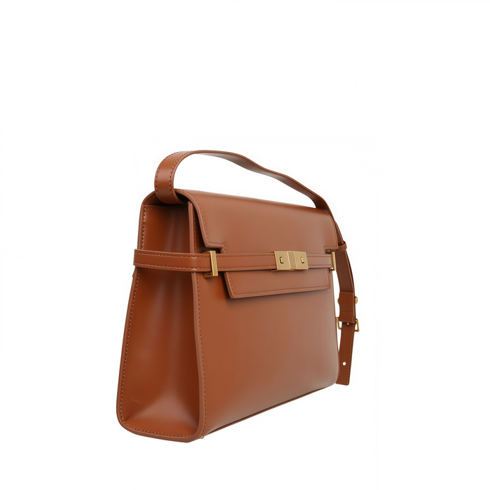 Large Leather Flap Tote Bag – Shoulder & Handbag