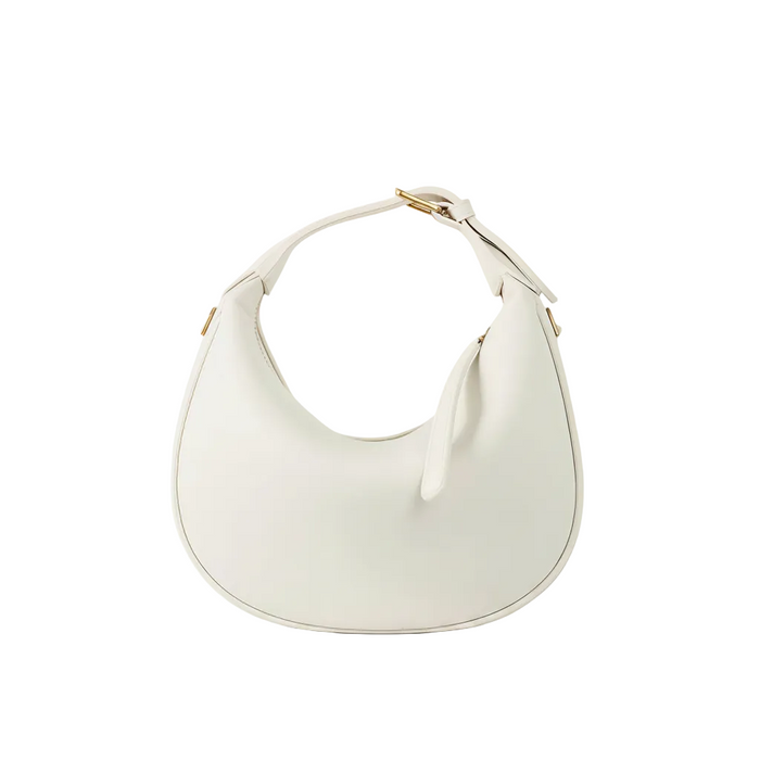 Minimal Half-Moon Bag – Leather Shoulder Crossbody