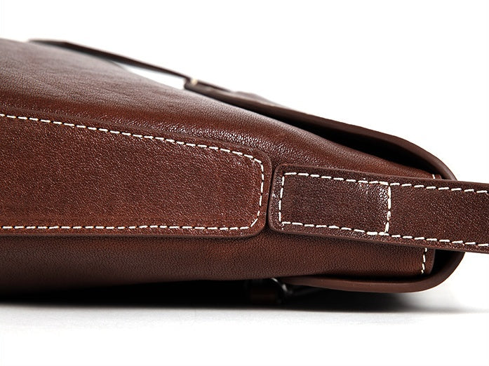 Women’s Genuine Leather Crossbody Bag – Coffee Shoulder Bag