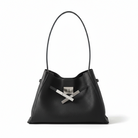 Mini Pebbled Leather Tote Bag – Structured Minimalist Shoulder Bag