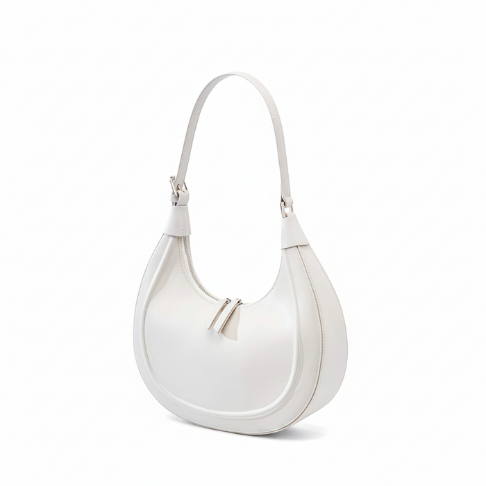 Leather Crescent Bag – Minimal Shoulder Crossbody