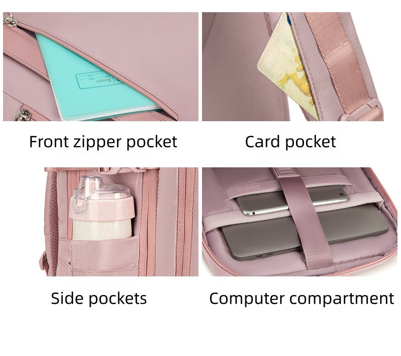 Women’s Large-Capacity Backpack – Laptop Bag for Travel & Work