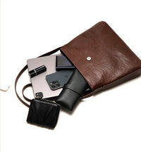 Women’s Genuine Leather Crossbody Bag – Coffee Shoulder Bag