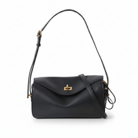 Soft Leather Pillow Shoulder Bag – Minimal Crossbody