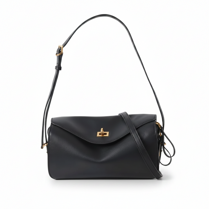 Soft Leather Pillow Shoulder Bag – Minimal Crossbody